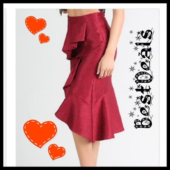 💋Nikibiki l Jaquard Ruffle Skirt - Picture 2 of 4